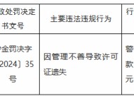 银川茂泉汽车贸易公司因管理不善导致许可证遗失被罚0.5万元