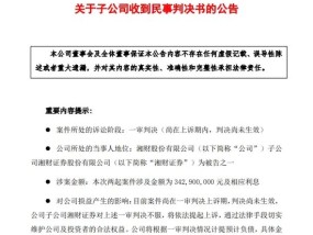 “300亿承兴系萝卜章诈骗案”余震：一审败诉，湘财证券将提起上诉