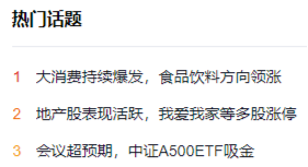 重返两万亿！金融科技爆量成交，大消费上热榜，食品ETF（515710）拉升2%！港股互联网ETF（513770）跳空收涨