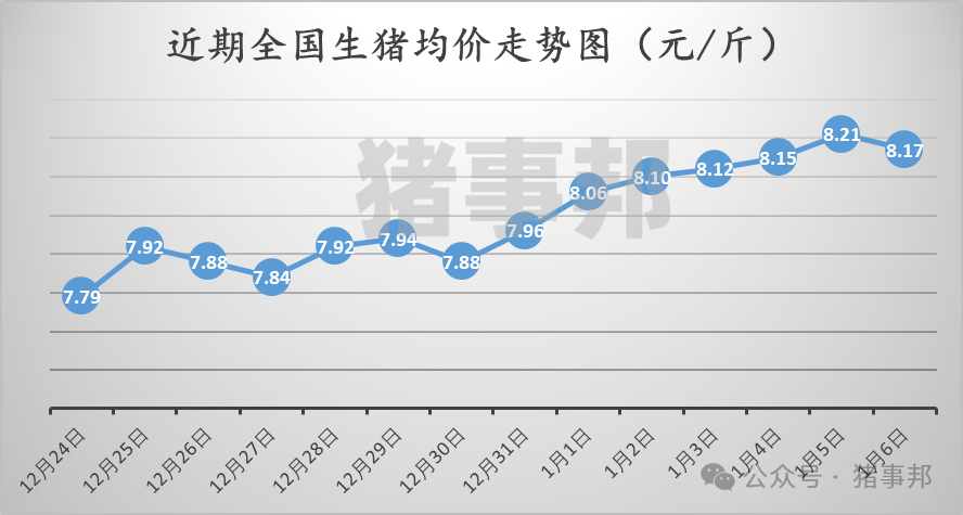 1月6日猪价汇总（均价由涨转跌！）